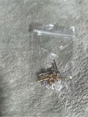 Mixed Metal Small Stud Earring Set - Gold & Silver